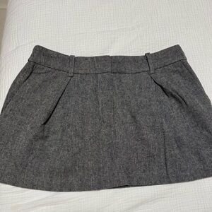 Forever 21 Gray Herringbone Mini Skirt